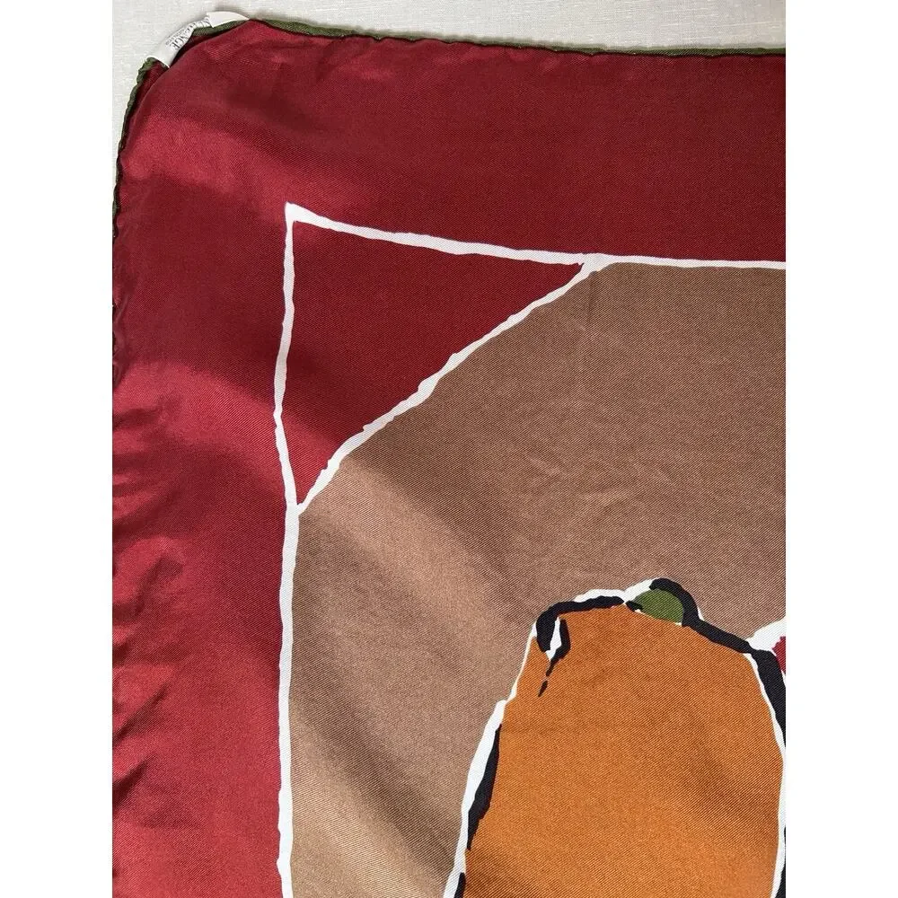 VTG Lyall Design Stonehenge Souvenir MCM Silk Scarf Heritage Made in England - Picture 2 of 5